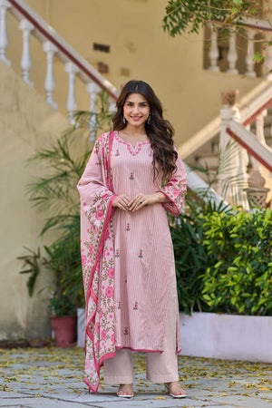 Blush Muse Cotton Suit Set