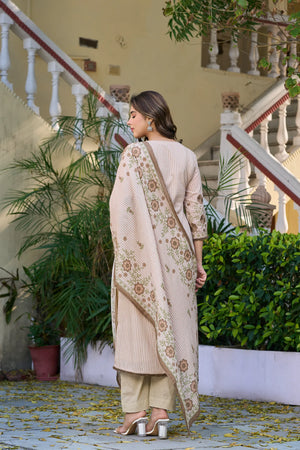 Ivory Muse Cotton Suit Set