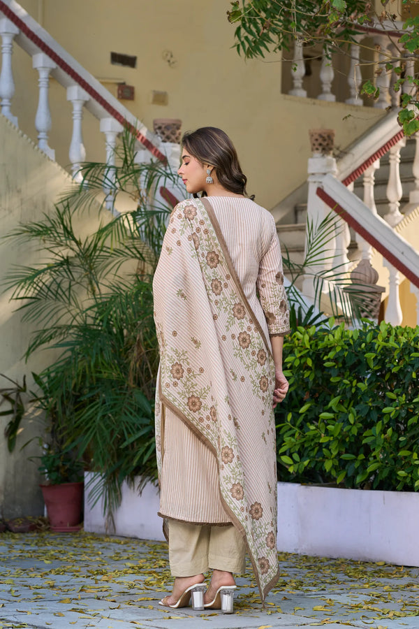 Ivory Muse Cotton Suit Set
