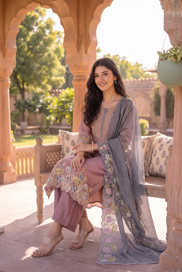 Rosewood Grey Suit Set