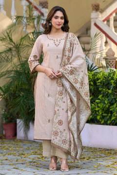 Ivory Muse Cotton Suit Set