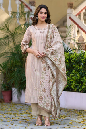Ivory Muse Cotton Suit Set