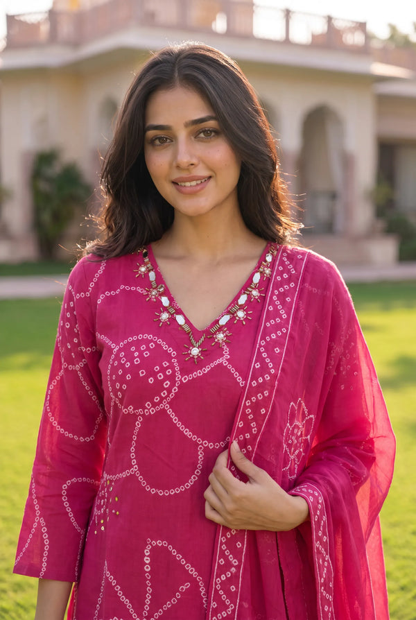 Pink Peony Suit Set