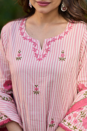 Blush Muse Cotton Suit Set
