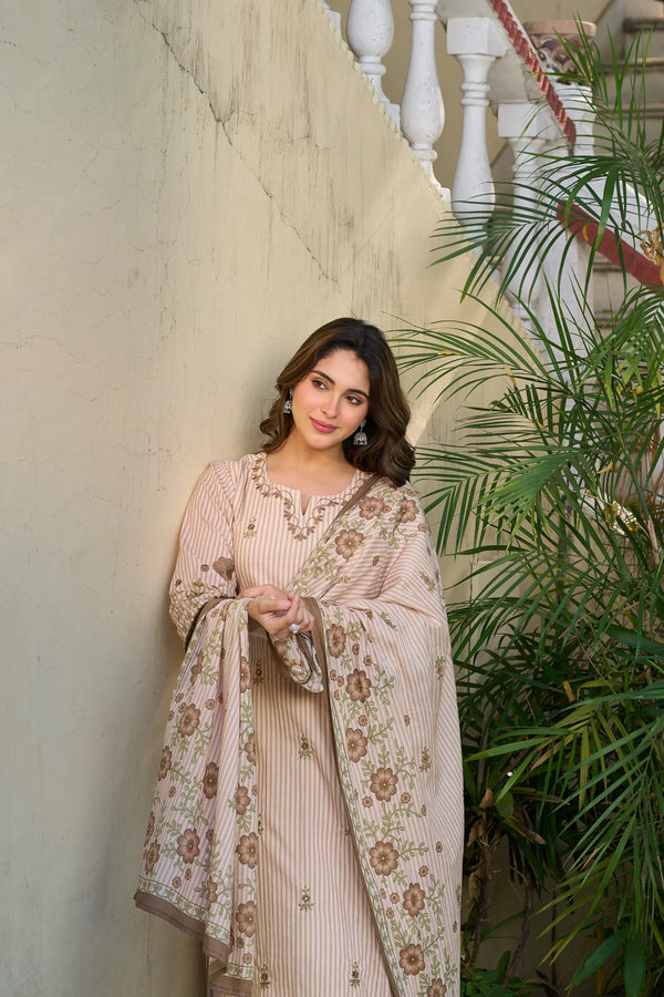 Ivory Muse Cotton Suit Set