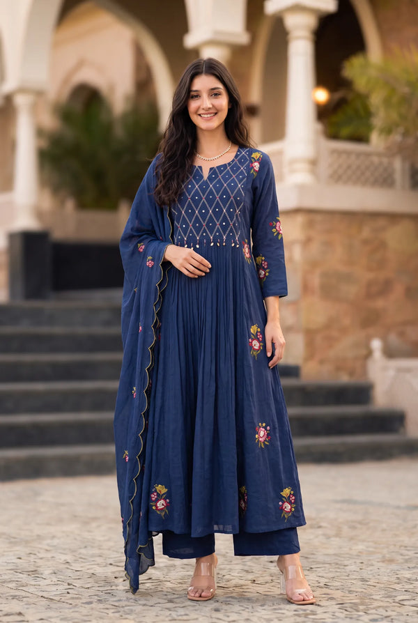 Midnight Bloom Suit Set
