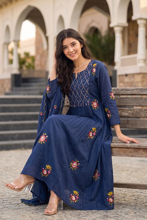 Midnight Bloom Suit Set