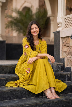 Marigold Bloom Suit Set