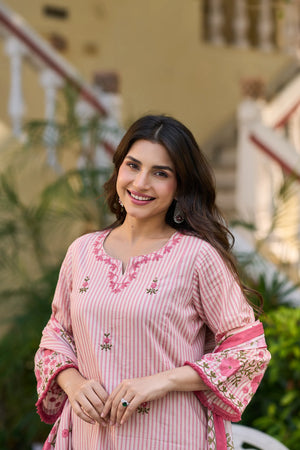 Blush Muse Cotton Suit Set