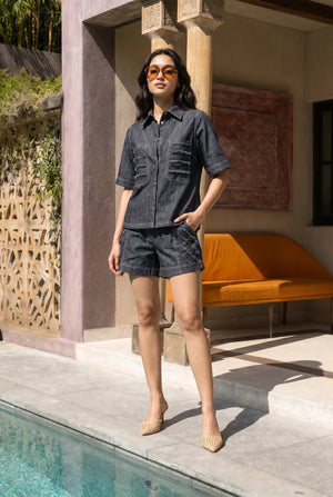 Azure Stitch Denim Co-ord