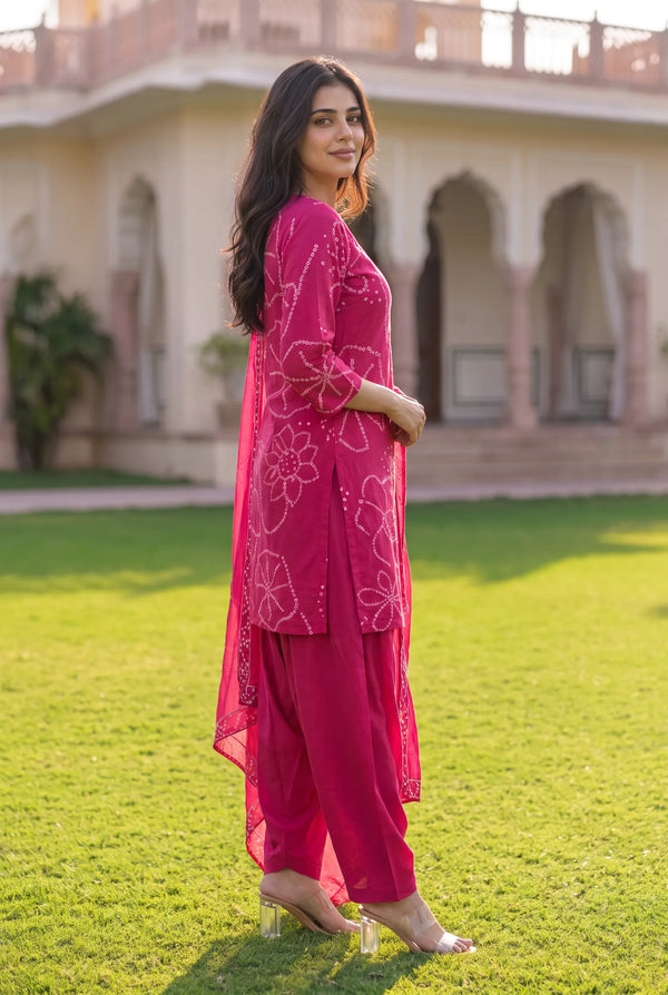 Pink Peony Suit Set