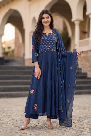 Midnight Bloom Suit Set