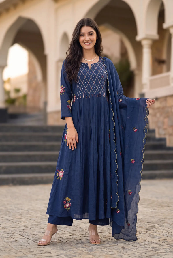 Midnight Bloom Suit Set