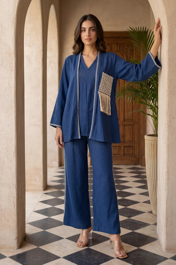 Midnight Blue Tassel Set