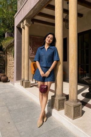 Azure Stitch Denim Co-ord