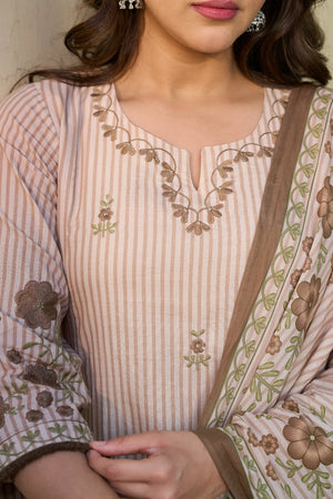 Ivory Muse Cotton Suit Set