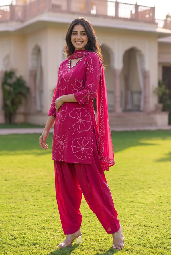 Pink Peony Suit Set