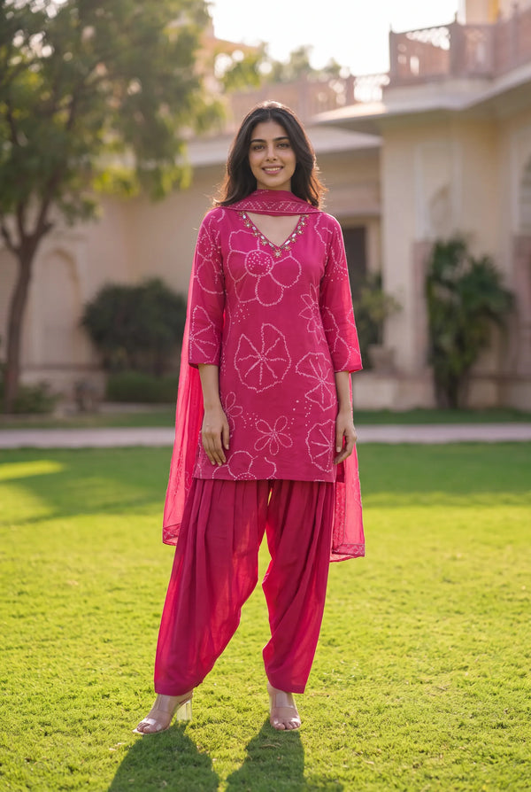 Pink Peony Suit Set