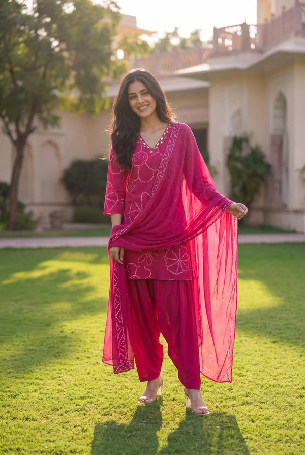 Pink Peony Suit Set