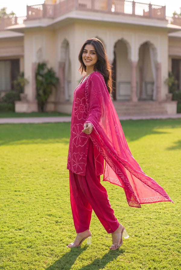 Pink Peony Suit Set
