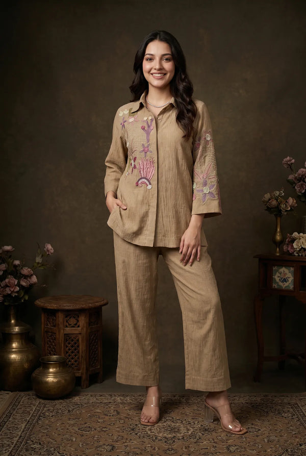Cocoa Bloom Co-ord Set