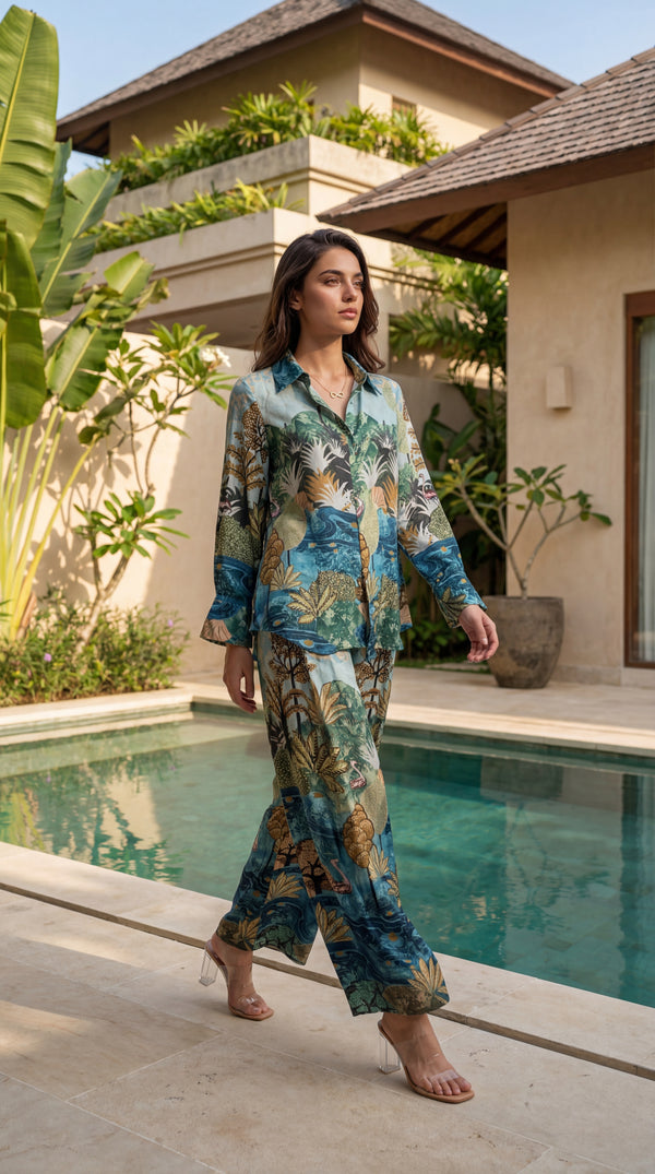 Aqua Oasis Co-ord Set