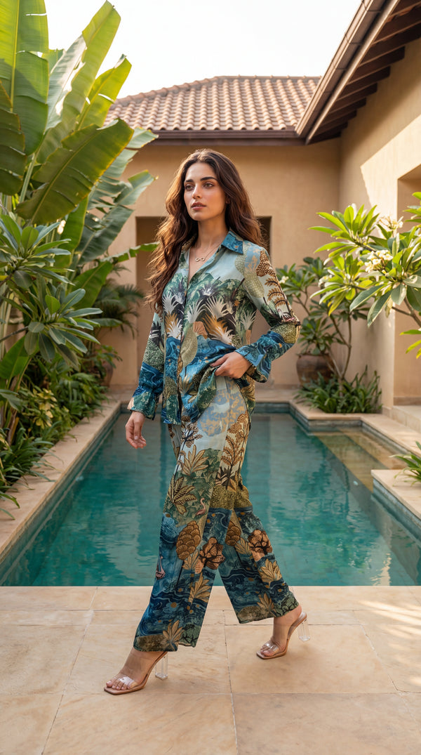 Aqua Oasis Co-ord Set