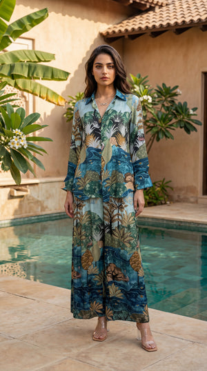 Aqua Oasis Co-ord Set